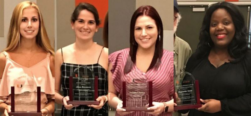 Recipients of the 2019 departmental undergraduate and graduate awards